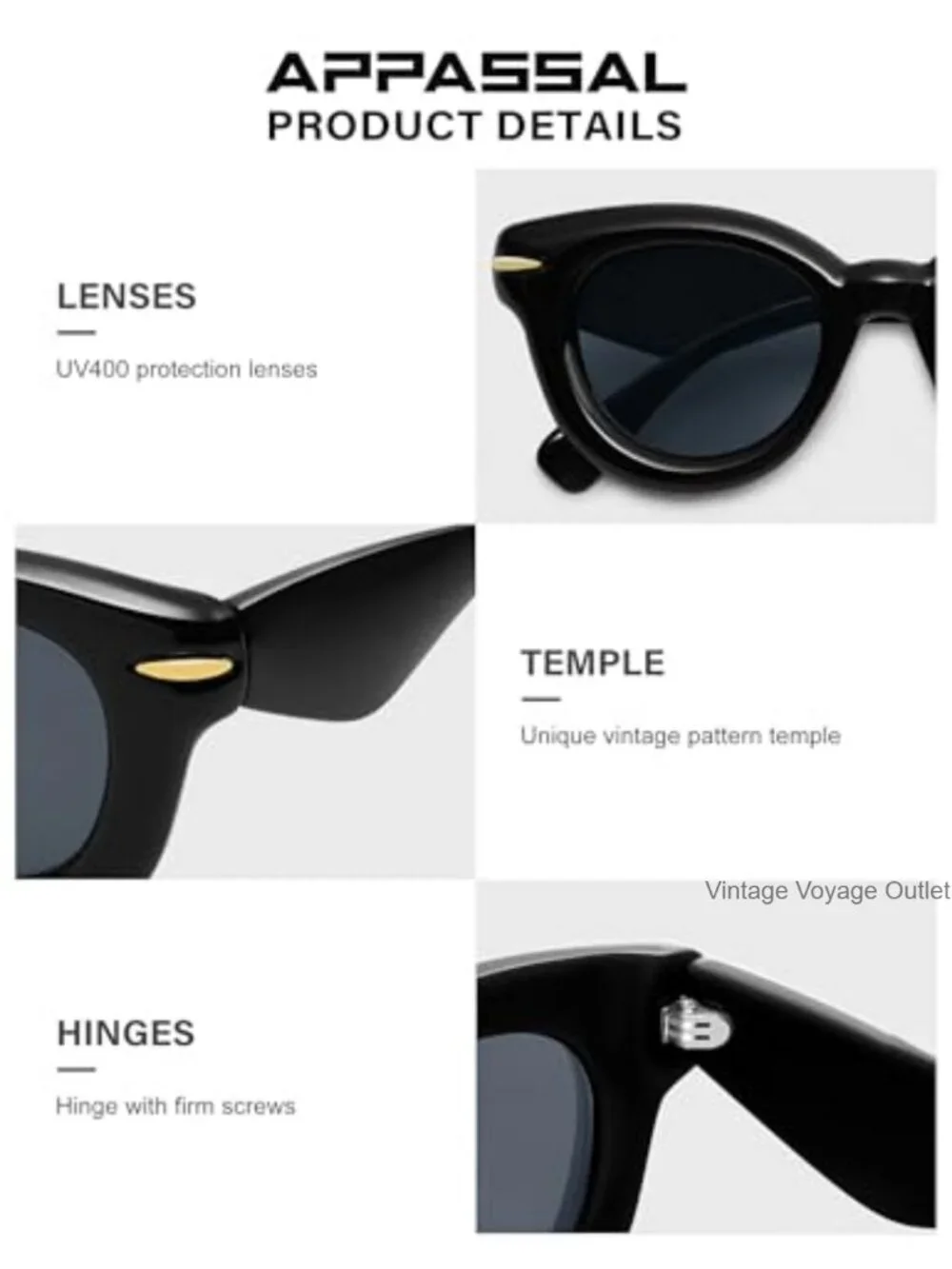 Retro Round Chunky Sunglasses UV400 Protection Trendy Oversized Shades